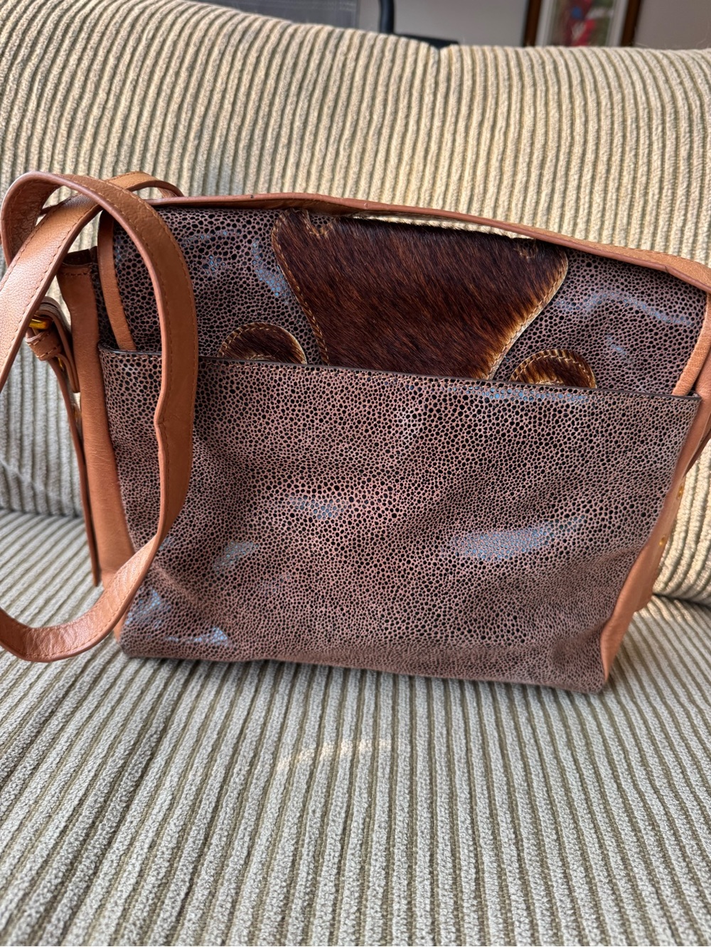 Sharif Vintage Celestial Stingray Sun & Moon Crossbody Bag - Rare - Picture 5 of 16